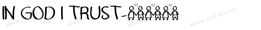 IN GOD I TRUST字体转换